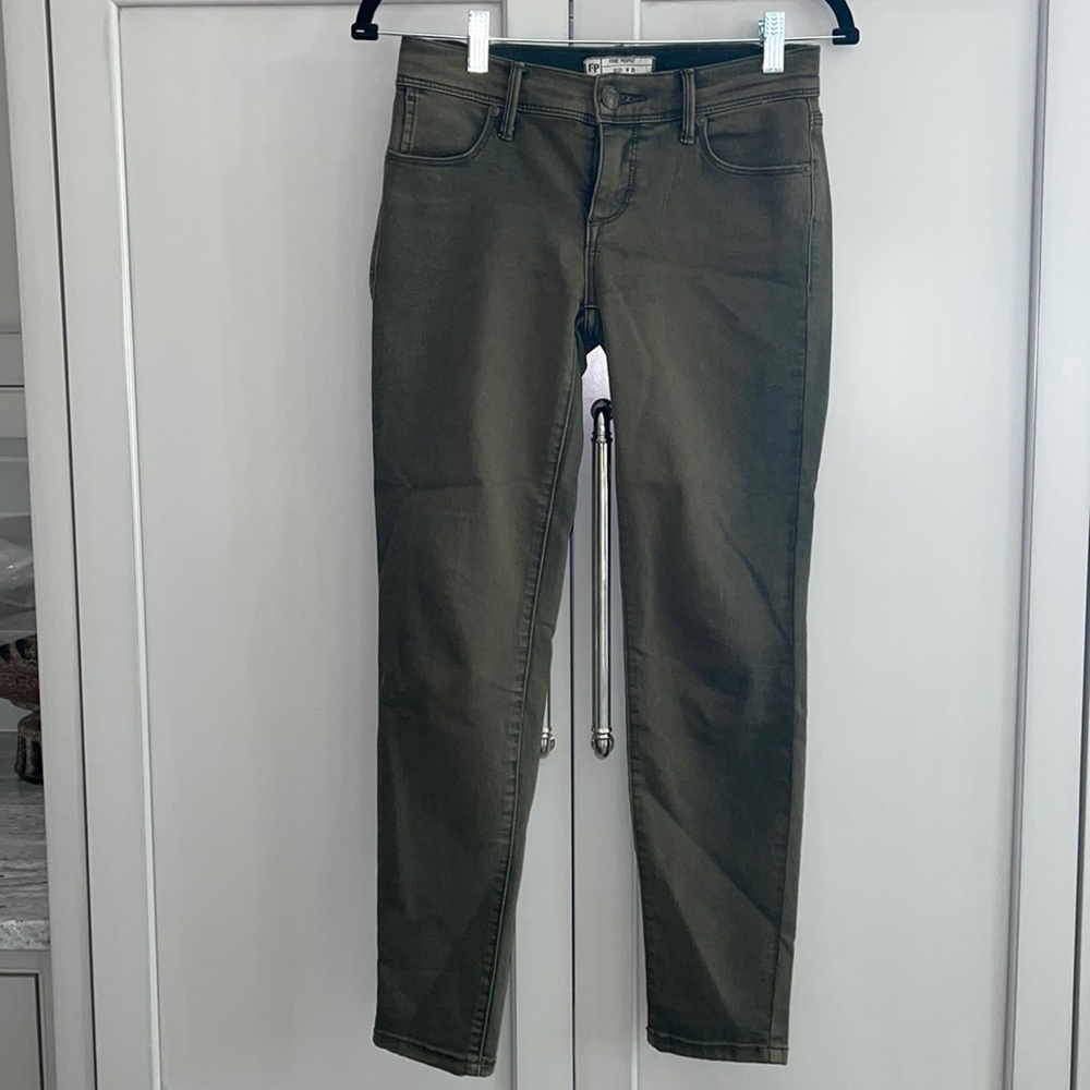 Free people dark green jeans